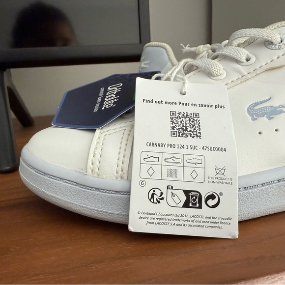 Lacoste Unisex-Child kids Carnaby Pro Sneaker Size 13 - Picture 7 of 17